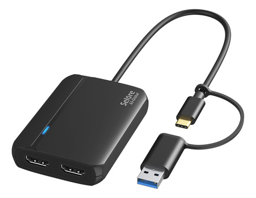 Adaptador Usb 3.0 Hdmi Dual Para Mac Windows Monitor 4k Tipo