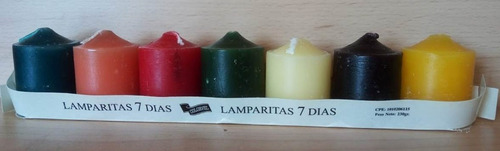 Velas Semanarios, Paquete De 7 Velas C/u, 4.5 Cms X 3.5cms