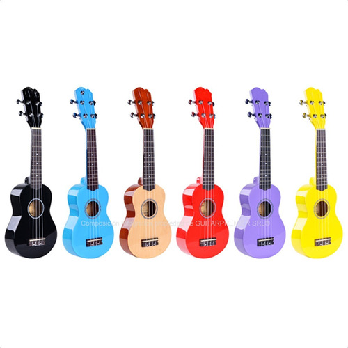 Ukelele 4 Cuerdas Soprano Varios Colores Envios Gtia #142