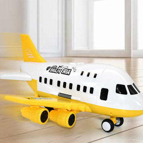 6 Vehículos Planos, Un Avión Grande De Juguete