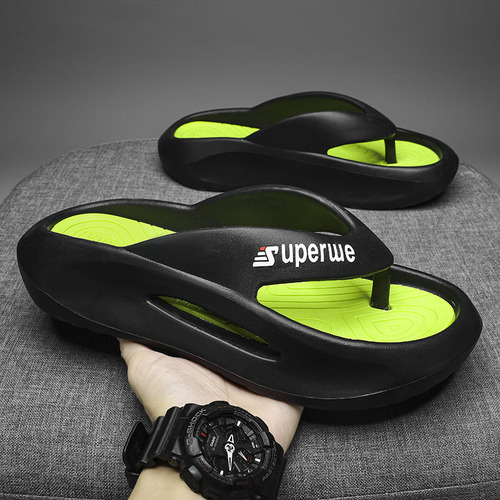 Chanclas Simples De Suela Gruesa Para Hombre 2023, Estilo Ev