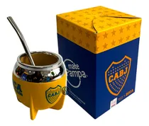 Comprar Mate Pampa Boca Juniors Boca Cerrada + Bombilla