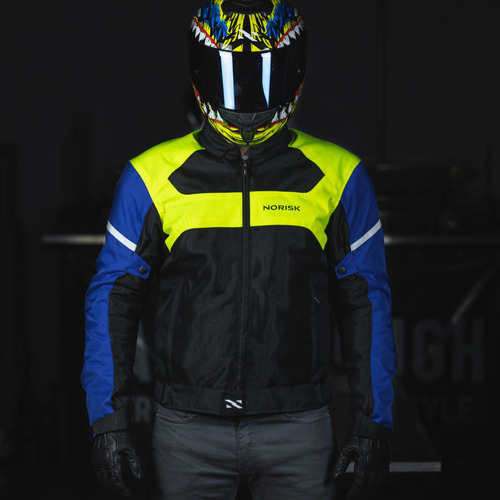 Imagem 1 de 8 de Jaqueta Motociclista Norisk Nr02 Ventilada Com Proteção