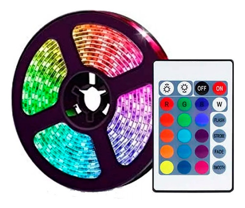 Cintas Led Colores Con Control De 5m Tira De Luces Tik Tok 