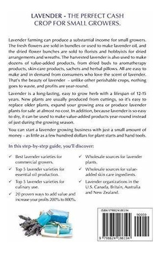 Growing Lavender For Profit, De Wallin, Craig., Vol. 1. Editorial Independently Published, Tapa Blanda, Edición Second Edition En Inglés, 2020