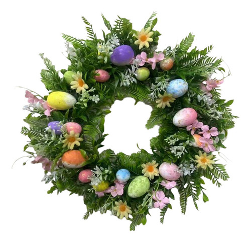 Corona Huevos Pascua Guirnalda Puerta Estilo D