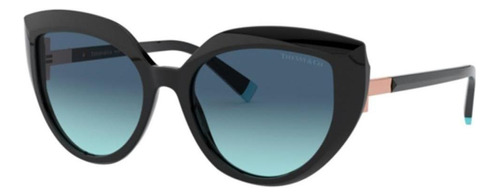 Óculos De Sol Tiffany & Co Tf4170 80019s-54 Cor da armação Preto Cor da haste Preto Cor da lente Azul Desenho Gatinho