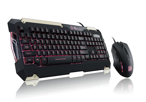 Combo Teclado Y Mouse Gamer Thermaltake (rojo)