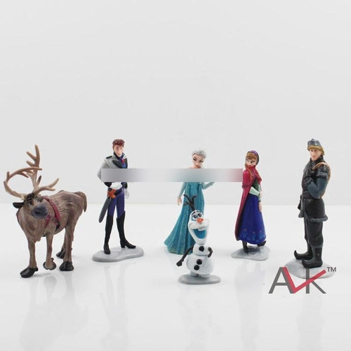 Frozen Set X 6 Figuras Anna Elsa Olaf Kristoff Sven Hans Dis