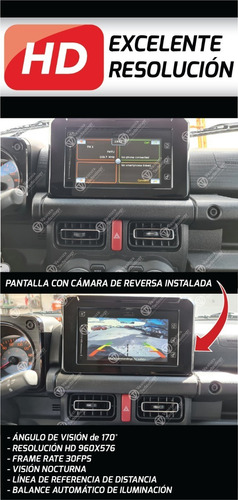 Cámara De Reversa Facia Para Suzuki Jimny 2020 - 2024