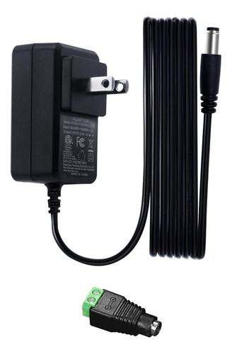 Adaptador De Fuente De Alimentacin Cc De 12 V 2 A/2000 Ma, C