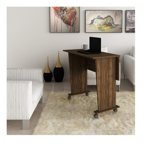 Imagen 2 de 2 de Escritorio Tecnomobili ME4117 mdp, pvc de 800mm x 730mm x 400mm nogal