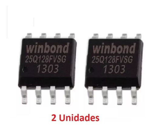 Imagem 2 de 3 de 25q128fvsg 25q128 Eprom Winbond Bios Virgem 3.3v - 2 Peças