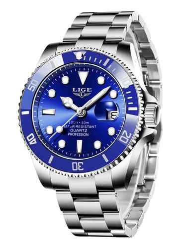 Reloj Lige Submariner Quartz A Prueba De Agua Cuarzo Hombre