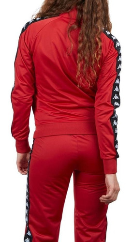 Campera Kappa Banda Wanniston Lady Slim Red Rojo