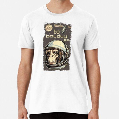 Remera Camiseta Space Chimp Algodon Premium