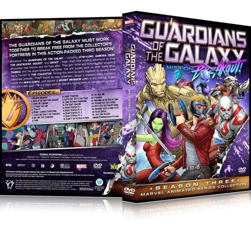 Box Guardiões Da Galáxia  1ª / 2ª / 3ª Temporadas