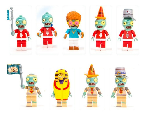Plantas Vs Zombis Set 5pz Sorpresa (Usado)