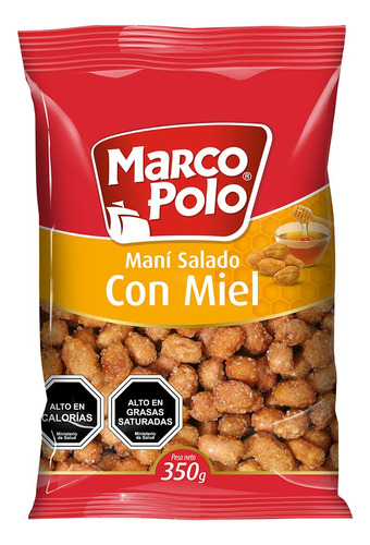 Mani Salado Con Miel Marco Polo 350gr