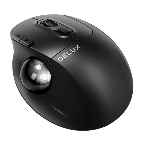 Mouse Ergo Trackball Delux Mt1 Db / Inalámbrico + Bluetooth