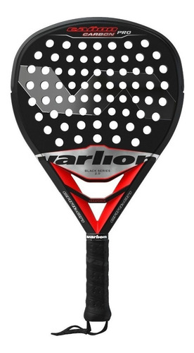 Paleta Padel Varlion Carbon Pro Black 2.0 Importada Cuotas