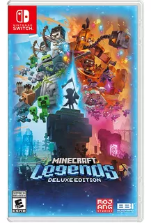 Jogo Minecraft Legends Deluxe Edition Switch Midia Fisica