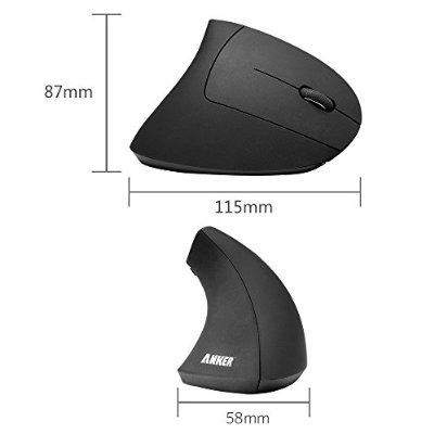 Ratón Óptico Ergonómico Anker 2.4g Vertical 800/1200/1600 Dp
