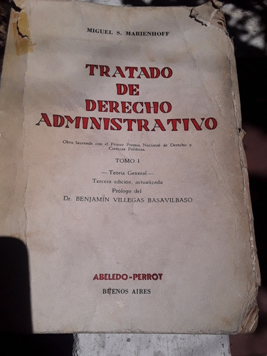 Tratado De Derecho Administrativo.marienhoff Tomos I Y Ii (Usado)