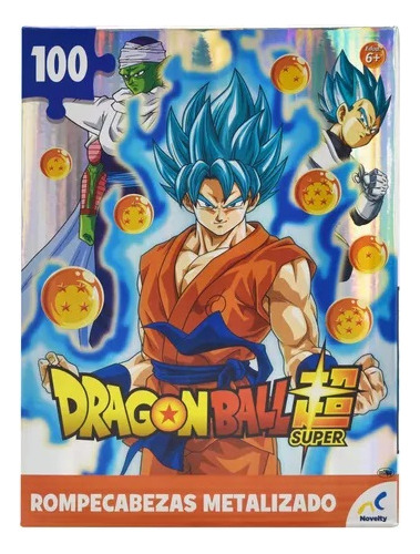 Novelty JCA-3107 Rompecabezas Metalizado Dragon Ball Super 100 Piezas 