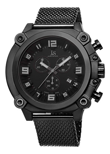 Reloj Para Hombre Joshua & Sons Js58bk De Cuarzo Con