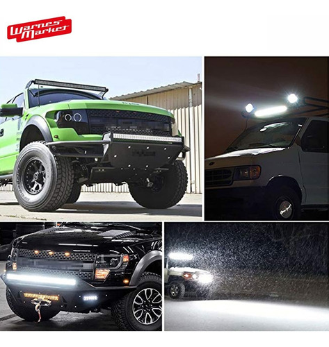 Imagen 7 de 10 de Barra Led Recta 105cm 240w 80 Led Camioneta Off Road 4x4