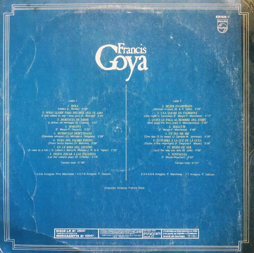 Francis Goya - The Sound Of Francis Goya Lp