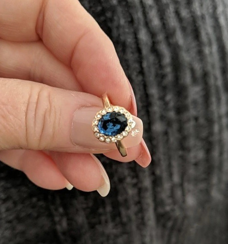 Anillo Swarovski Crystal Princesa Kate Colores Stock Nuevo
