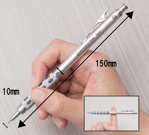 Lápiz Mecánico Pentel Graph Gear 1000 De 0,5 Mm (pg1015)