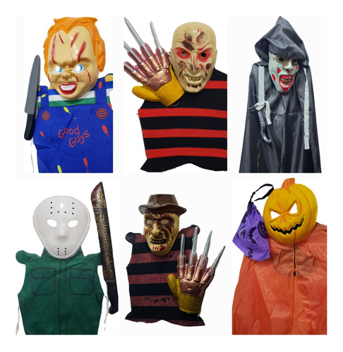 Disfraz Halloween Vs X 15 Unid A Elegir -set C/accesorios-  