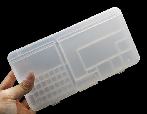 Organizador De Tornillos Blanco Transparente Rectangular Fue