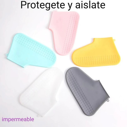 Protector Zapatos Impermeable Latex Funda Cubre Lluvia Virus