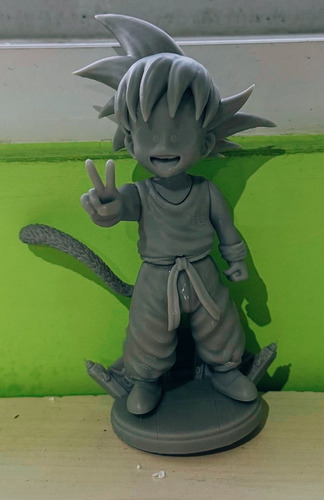 Goku Figura 3d De Dragón Ball En Resina Para Pintar