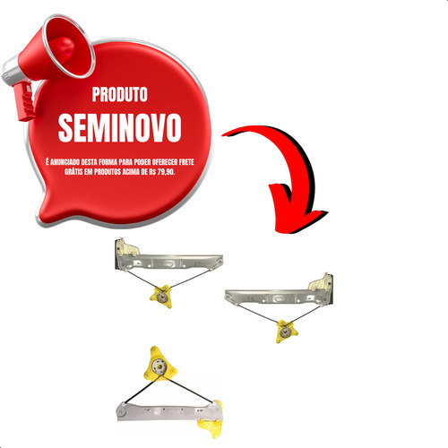 Kit 3 Maquinas Vidro De Te Dd Vw Gol G5 G6 G7 G8 2008 A 2023
