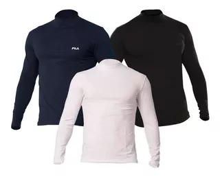 Pack X3 Polo Fila Cuello Alto Por Un Precio De Oferta