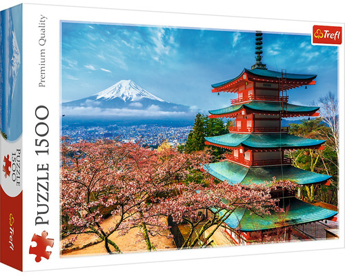 Rompecabezas 1500 Piezas Monte Fuji Pagoda Trefl Paisaje