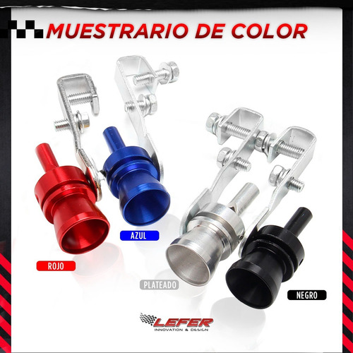 Imagen 4 de 10 de Simil Turbo Falso Silvato Chiflido Escape Motos Y Autos
