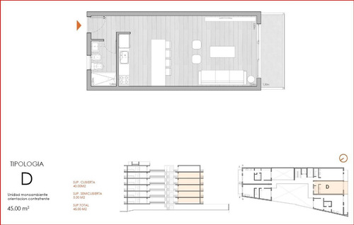 Imagen 5 de 19 de Depto En Venta En Obra, Av Italia Al 700, Tigre Monoambiente
