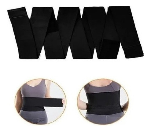 Kit 5 Faixas Elásticas Atividade Física + Cinta Modeladora