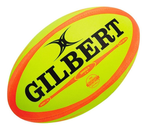 Pelota Rugby Gilbert Nº 5 Omega Guinda Profesional Fluo
