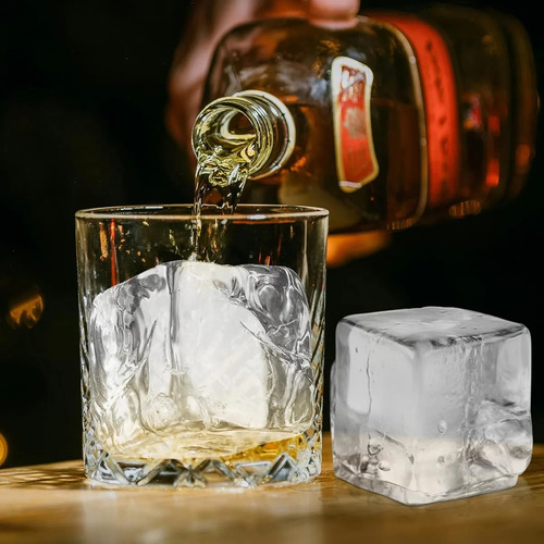 1 Compartimento Cuadrado Grande De Silicona Para Hielo Con T