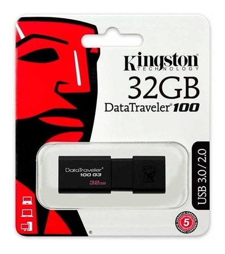 Kingston Pendrive 32gb Datatraveler 100 G3 3.0 Original 