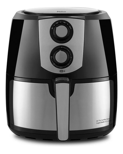 Fritadeira Air Fryer Philco Jumbo Inox Pfr06pi 5,5l 127v