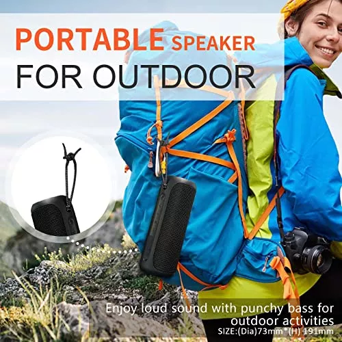 Altavoz portátil, Altavoz Bluetooth inalámbrico, IPX7 impermeable, 25W  sonido estéreo fuerte, tecnología Bassboom, emparejamiento TWS, tiempo de