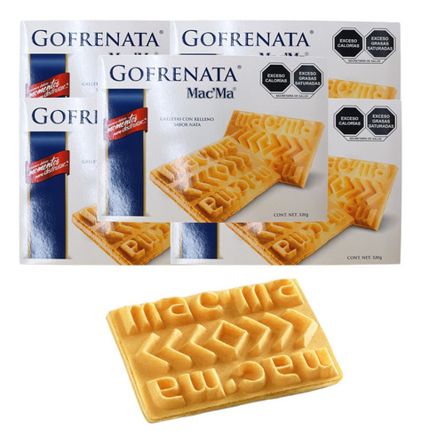 Gofrenata Rellena Nata 11 Caja 320g C/u Wafer Galleta Mac Ma